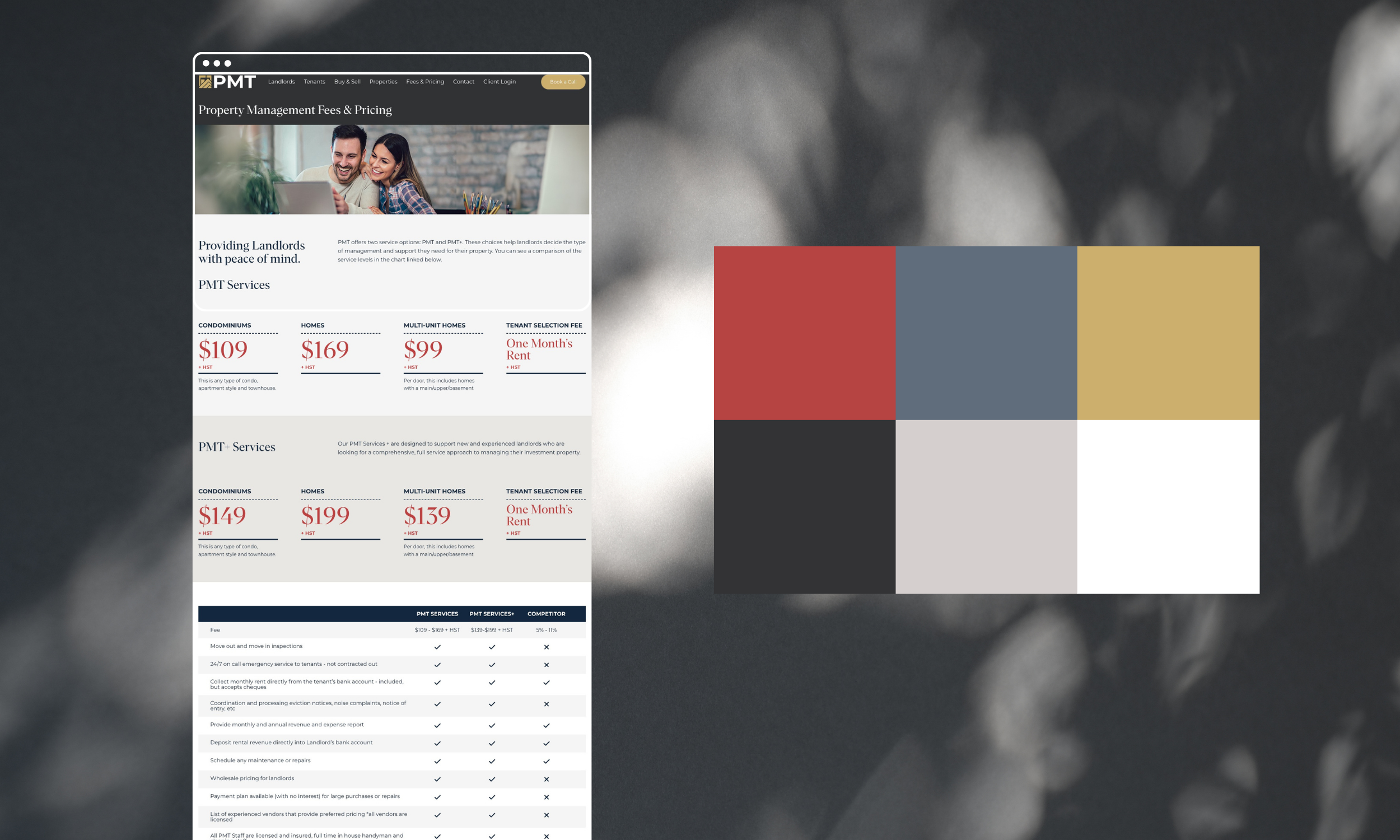 PMT home listings desktop view