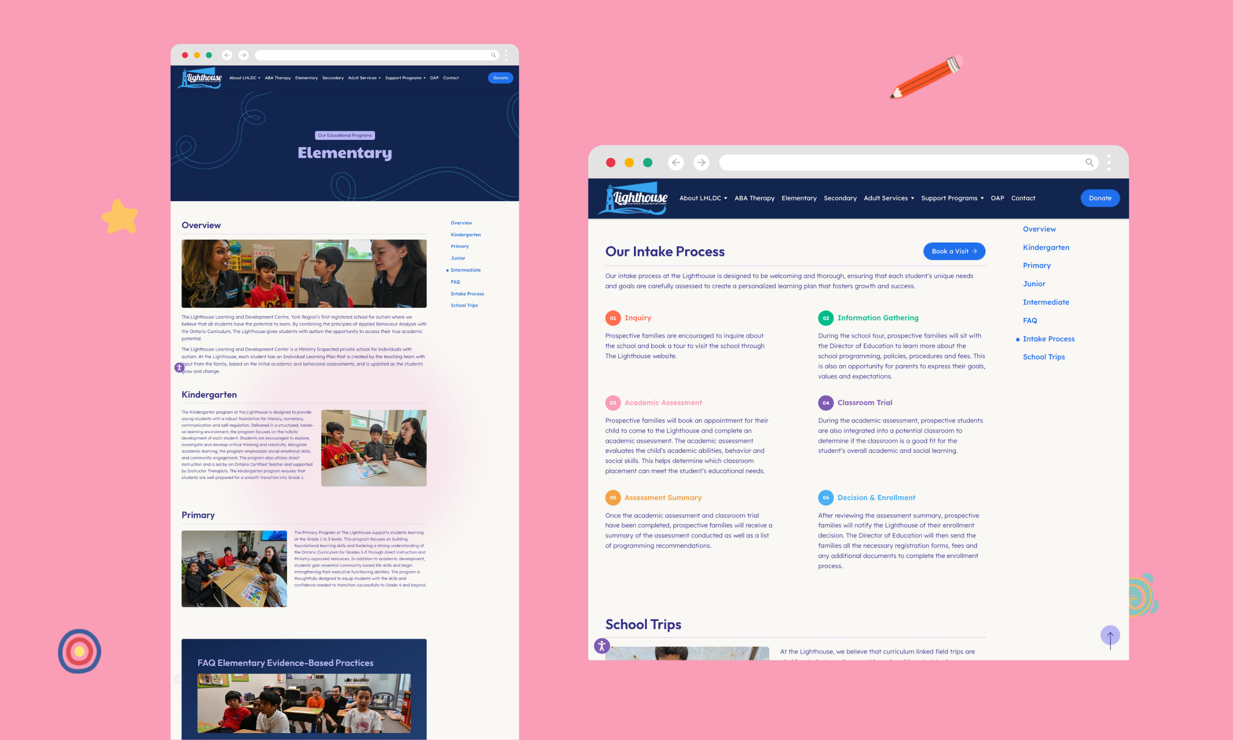 The Lighthouse Learning and Development Centre Website