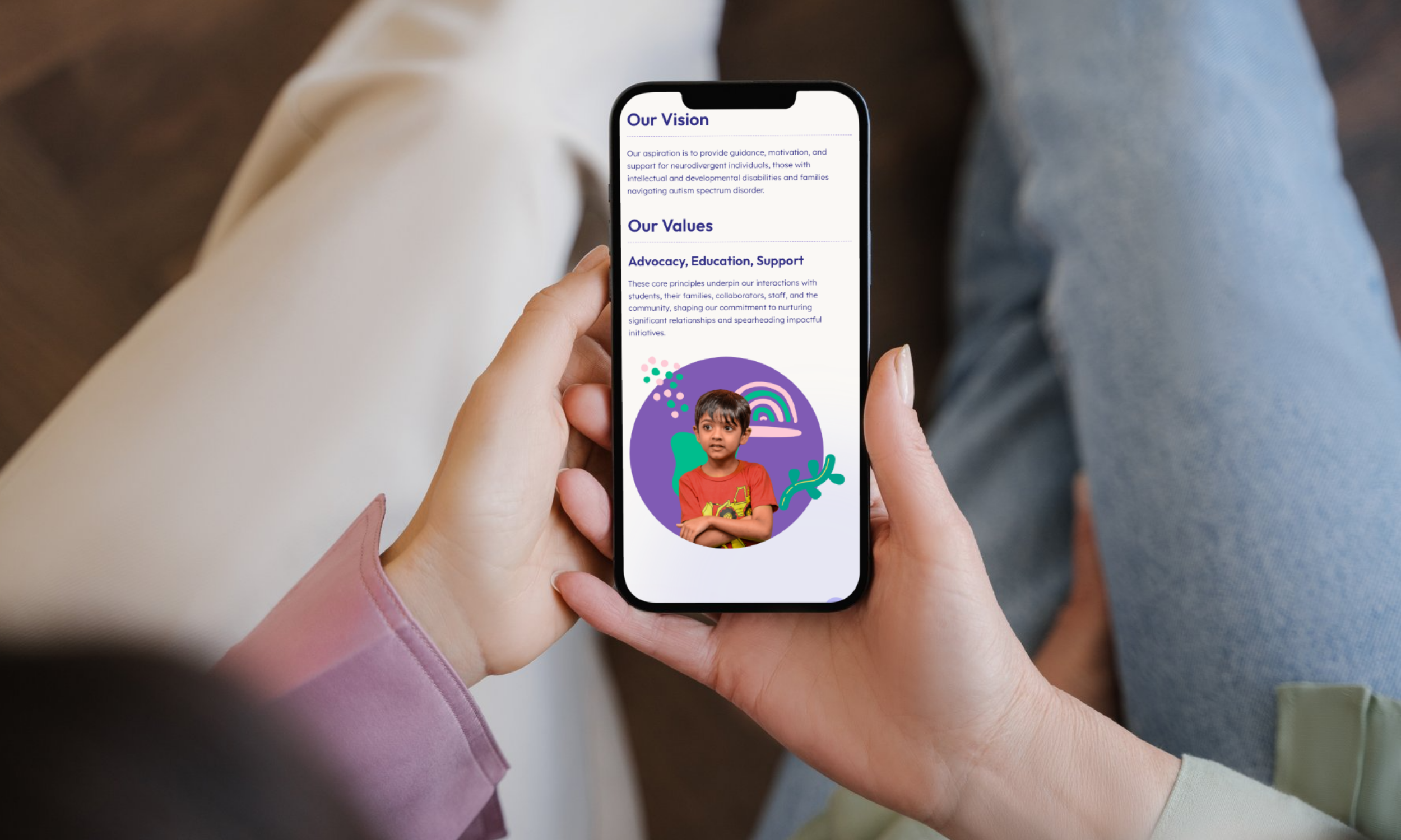 The Lighthouse Learning and Development Centre Website Mobile